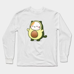 Avocado cat Long Sleeve T-Shirt